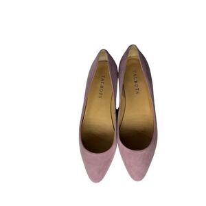 Talbots Edison Suede Ballet Flat Shoes Pastel Violet Purple Womens 6M Wide